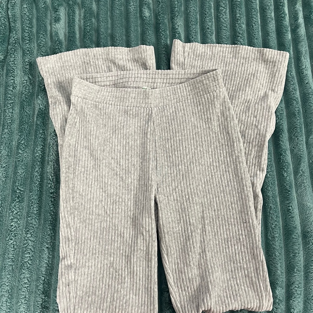 Aerie Gray Ribbed Pants